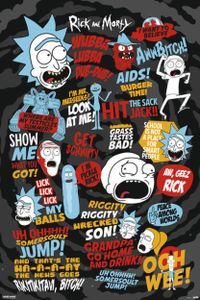 Poster Rick and Morty Quotes 61x91.5cm