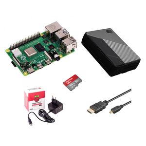 Raspberry Pi 4 Computer Modell B, 4 GB + Cooler Master Kit