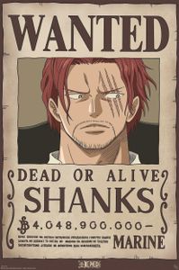 Poster One Piece Wanted Shanks 61x91.5cm