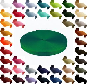 50m PP Gurtband 50mm extrem robust Polypropylen Tragband Farbwahl über 40 Farben, Gurtband:876 grün