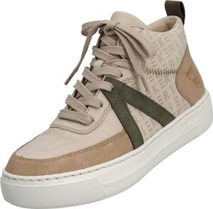 Rieker High Sneaker Damen Kunstleder Beige Größe: 41