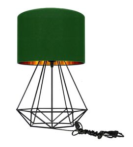 FKL DESIGN Home Deco Tischlampe Nachttischlampe Tischleuchte Leuchte -Grün