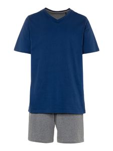 Seidensticker Herren kurzer Pyjama Schlafanzug Kurz - 174808, Größe Herren:56, Farbe:navy