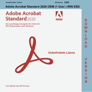 Adobe Acrobat Standard 2020 OEM / 1ks / trvalá licencia / Windows / (licencia e-mailom)
