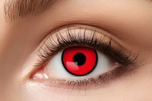 Red Manson rote Kontaktlinse mit Sehstärken -2,25