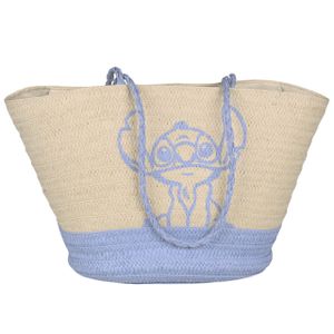 Stitch Disney Straw Einkaufstasche, gewebte Tasche