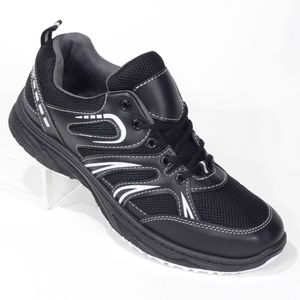 Damen Herren Sneakers Skaterschuhe Sportschuhe Outdoor Jogging Freizeit Lauf Schuhe Klett Verschluss RX115 Farbe: Schwarz EU-Schuhgröße: 46