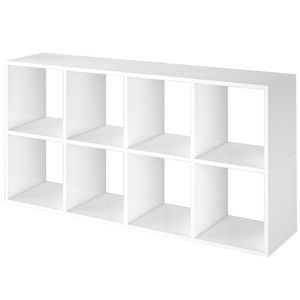 SCHILDMEYER Raumteiler Bücherregal Standregal Cubo 8 Fächer 56x110x33cm weiß