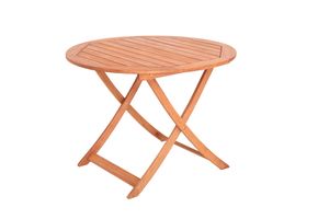Skládací stůl Merxx Ø 100 cm - eukalyptové dřevo