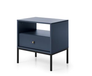 3xEliving Nachttisch INTENSI im modernen Stil, marineblaue Farbe