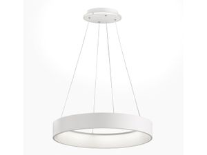 Große LED Pendelleuchte Weiß Ringleuchte 60 cm Design Lampen für über Esstisch