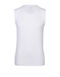 OLYMP Level Five Body Fit T-Shirt M Tanktop Rundhals Stretch weiß, Größe:Medium