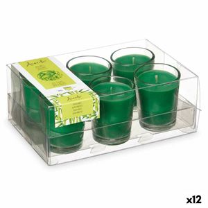 Zestaw świec zapachowych 16 x 6,5 x 11 cm (12 sztuk) Bambusowa szklanka do napojów