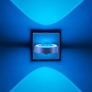 Paul Neuhaus LED Wandlampe Q - MIA Smart Home Up+Down Lichteffekt RBG Farbwechsel Fernbedienung Anthrazit 9185-13 eckig