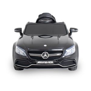 Mercedes Kinderfahrzeug C63 Schwarz - Leistungsstarke Batterie - Ferngesteuert - Sicher Für Kinder