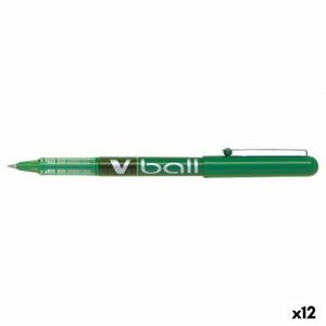 Długopis Roller Pilot V Ball zielony pogrubiony 0,5 mm (12 sztuk)