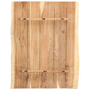 Tischplatte Massivholz Akazie 80 x 60 x 3,8 cm Holztisch Esszimmertisch Küchentisch
