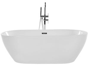 BELIANI Moderne, freistehende Badewanne Acryl oval weiß modern