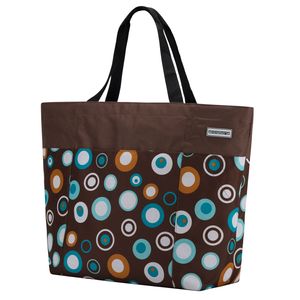 Oversized Bag Strandtasche für holiday duffle bag brown Bubble uni  - Dunkelbraun