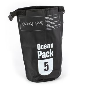 Ocean Pack 5L, wasserdichte Badetasche, Badesack, Packsack, Segeln, SkiFarbe: schwarz