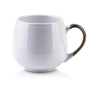 Becher PORZELLAN Tasse Teebecher Kaffeebecher Weiß AFFEK DESIGN CAL 390 ml