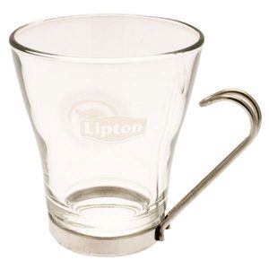 Lipton Eistee Glas Trinkglas Wasserglas Teeglas Glastasse Henkeltasse 180 ml