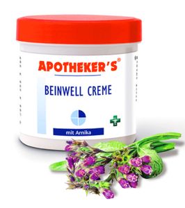 BEINWELL Creme 250ml mit Arnika APOTHEKER'S Massage Lotion Balsam Salbe 42