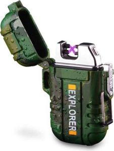 USB Feuerzeug Elektro Elektronisches Sturmfeuerzeug Wasserdicht inkl.Geschenkbox