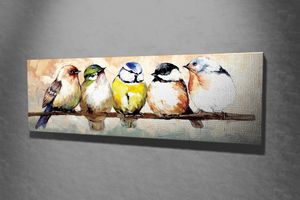 Wallity, PC126, Leinwandbilder, Mehrfarbig, Holz, 30 x 80 cm