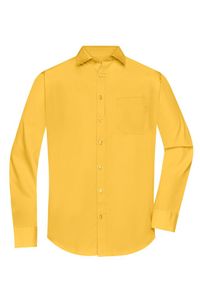 Klassisches Shirt aus pflegeleichtem Mischgewebe yellow, Gr. L