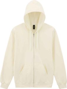 Gildan - "Softstyle" Hoodie mit durchgehendem Reißverschluss für Herren PC7384 (XL) (Naturweiß)