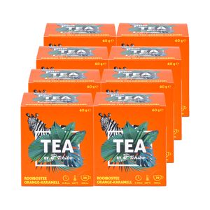 Tchibo Tee „TEA by Tchibo“ Rooibostee Orange-Karamell, Aromen von fruchtigen Orangen und süßem Karamell, Vorratspack, Maxipack, Teebox, 160 Stück - 8x 20 Teebeutel, Natürliche Zutaten, Nachhaltiger Anbau