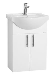 VCM 2-dielny umývadlový stolík Umývadlo Kúpeľňový set nábytku Umývadlo Závesné dvere Lisalo M White