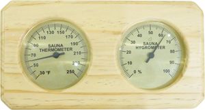 2-in-1-Saunathermometer-Hygrometer für den Innensaunaraum, Holzsauna, Fahrenheit-Temperatur- und Feuchtigkeitsmonitor, Messgerät, Saunazubehör