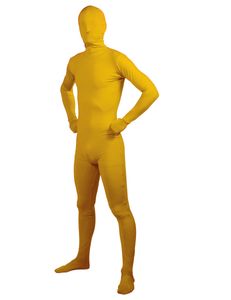 Second Skin-Anzug für Erwachsene Faschingskostüm gelb
