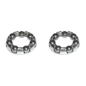 Kugelring mit 7 Kugeln 3/16'' für Vorderrad-Nabe außen Ø 20 mm, silber (2er Pack)