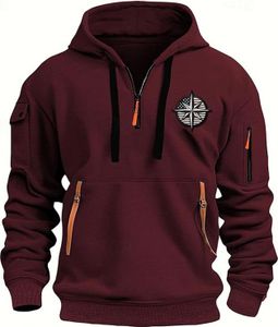 ASKSA Herren Hoodie Basic Jogging Sport Hoodie Kordelzug Mit Taschen Slim Fit Reissverschluss Gym Pullover,B Weinrot,5XL ASKSA Herren Hoodie Basic Jogging Sport Hoodie Kordelzug Mit Taschen Slim Fit Reissverschluss Gym Pullover,B Weinrot,5XL