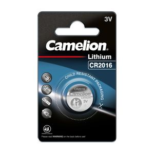 Knopfzelle Knopfbatterie Lithium CR2016 Camelion Blister Verpackung Batterie