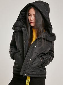 Urban Classics Damen Winterjacke Ladies Oversized Hooded Puffer Black-L
