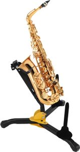 Klappbarer Saxophonständer Blasinstrumente Halter Stativhalterung für Alt- und Tenorsaxophon Halter Klarinette & Flöte