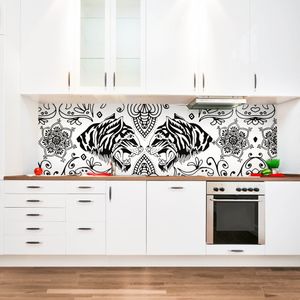 Küchenrückwand-Folie Selbstklebend – 220 X 60 Cm, Hart-PVC, Direkt Auf Fliesen Klebbar