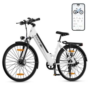 Qekud F26 pro 26-Zoll E-Bikes MTB Trekking E-Bikes 250W Motor mit APP 21-Gang City E-Bike Weiss mit APP Qekud F26 pro 26-Zoll E-Bikes MTB Trekking E-Bikes 250W Motor mit APP 21-Gang City E-Bike Weiss mit APP
