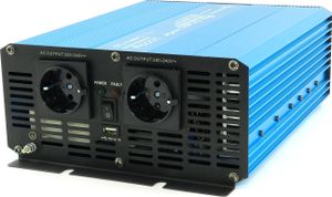 Spannungswandler 12V 230V Blau Reiner Sinus Wechselrichter : 2000 W