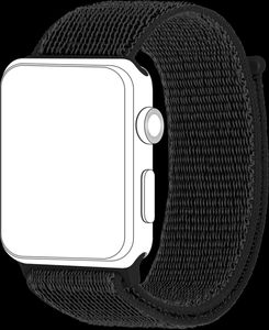 Topp - Smartwatch Armband 38/40mm für Apple Watch Series 2/3/4 Loop | Schwarz