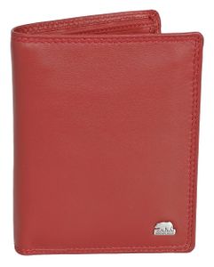 Brown Bear hochformatige Geldbörse aus Echtleder mit RFID-Schutz Classic-Edition 8002, Rot