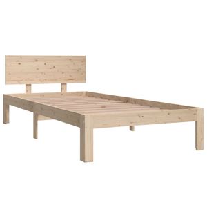 Möbel - Hommie Langlebige - Massivholzbett Kiefer 90x200 cm - (34185)