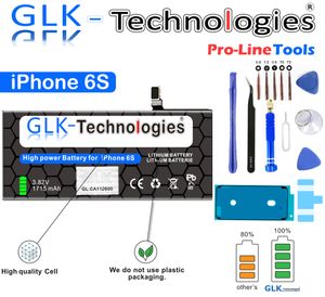 GLK-Technologies Akku für Apple iPhone 6S 6 S A1688 A1633 A1700 Batterie Pro