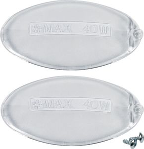 Europart 10029518 2x Lampenabdeckung Dunstabzugshaube passend wie Electrolux AEG Rex Zanussi 50248796000 Franke 1330058595 Ariston C00058249 SMEG 692831966 Whirlpool 482000027038