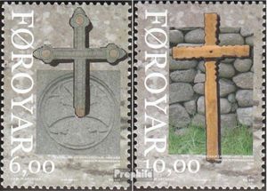 Briefmarken Dänemark - Färöer 2008 Mi 657-658 (kompl.Ausg.) postfrisch Alte Kreuze