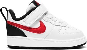 Nike NIKE COURT BOROUGH LOW 2 BABY/ WHITE/UNIVERSITY RED-BLACK WHITE/UNIVERSITY RED-BLACK 18.5